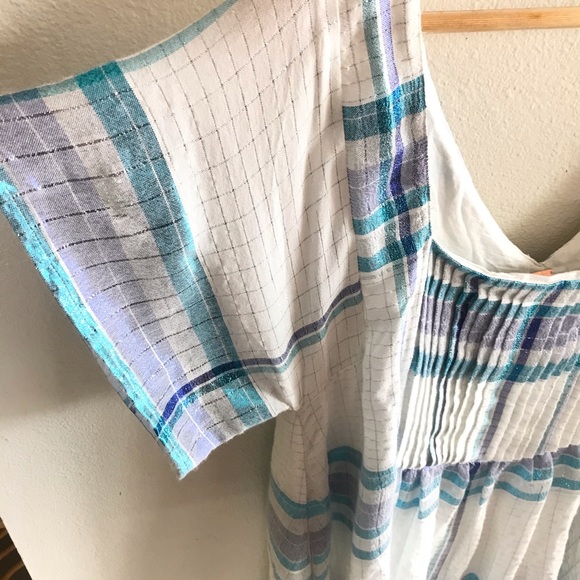 Free People Barcelona Shimmer Plaid Mini Dress - Picture 6 of 8